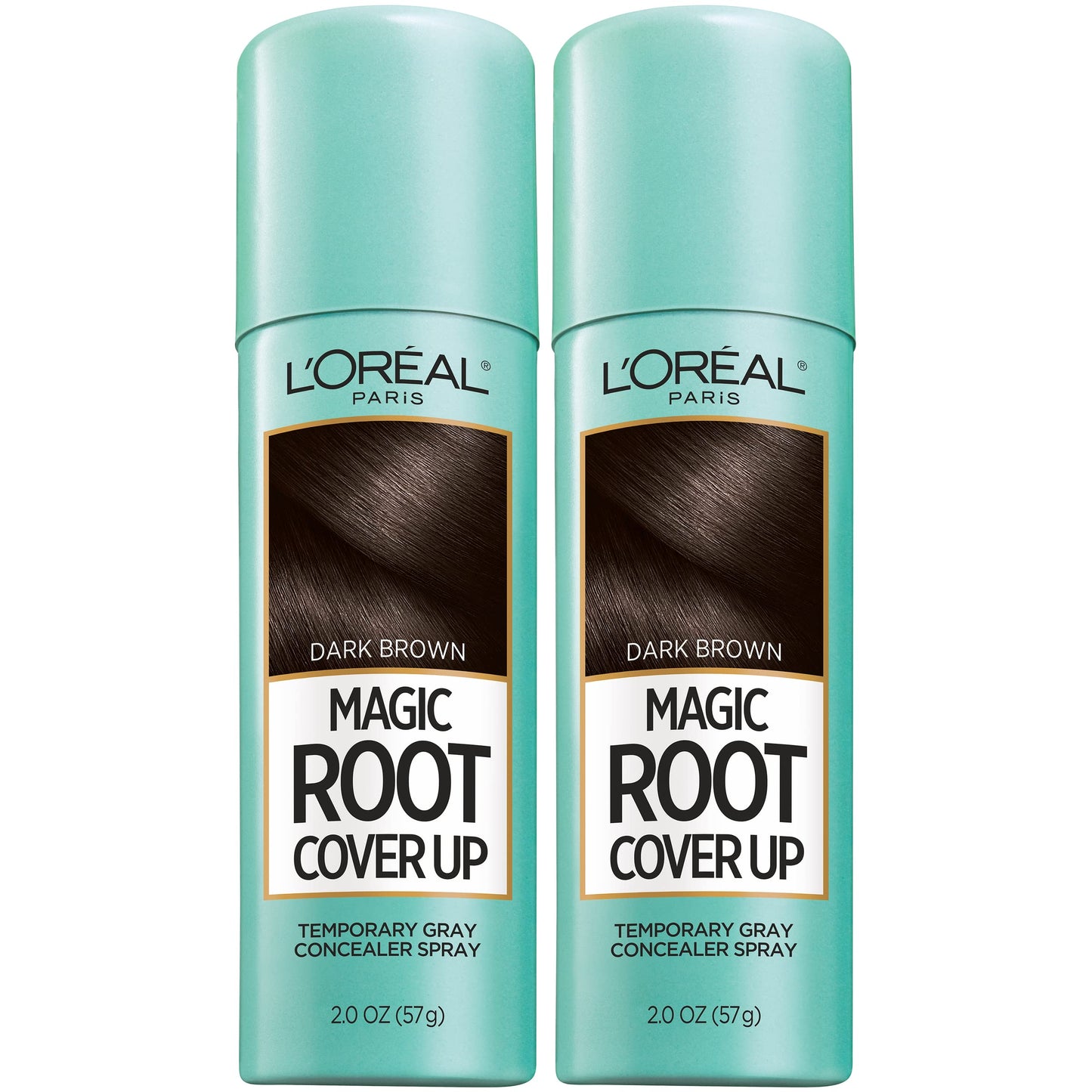L'Oreal Paris Magic Root Cover Up Gray Hair Spray, 100% Gray Hair Coverage with Buildable, Lightweight, Transfer-Resistant, and Temporary Formula
