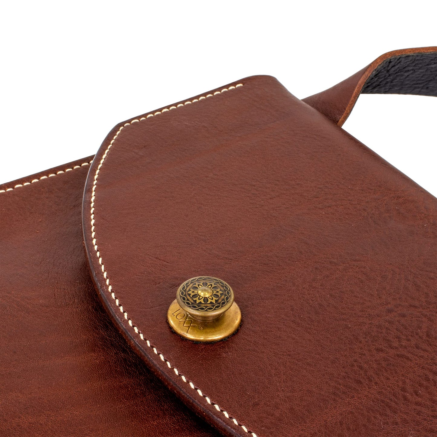 Life-Changing Leather Simple Crossbody Handbag Small Women Men Festival Bag Ethical Eco-Friendly Handmade Purse 100% Genuine (Cafe)