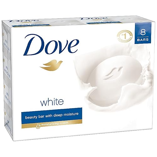 Dove Beauty Bar, White 4 oz, 8 Bar, Pack of 3