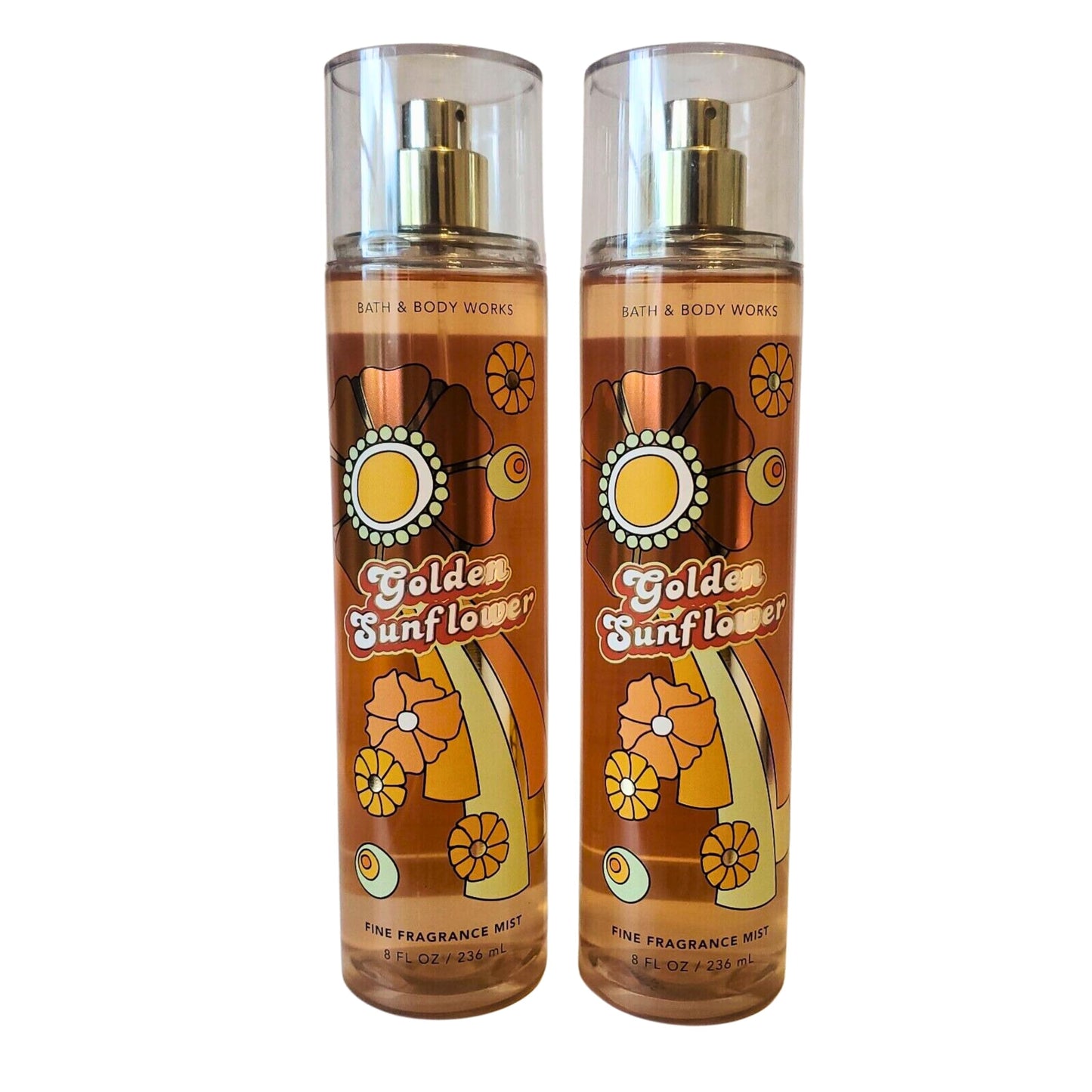 Bath & Body Works Fragrance Mist, Gift Set of 2, 8oz Each (Golden Sunflower)
