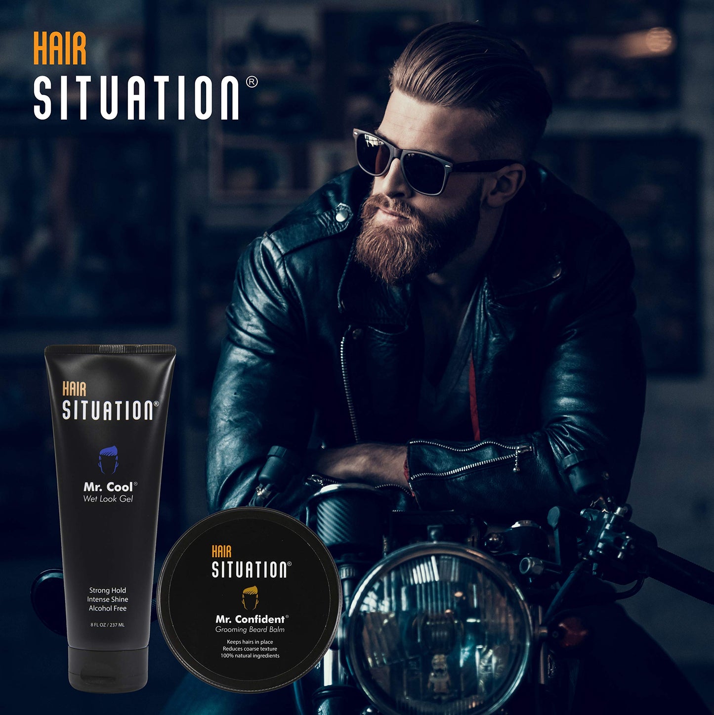 Hair Situation Mr. Cool Wet Look Gel and Mr. Confident Beard Balm