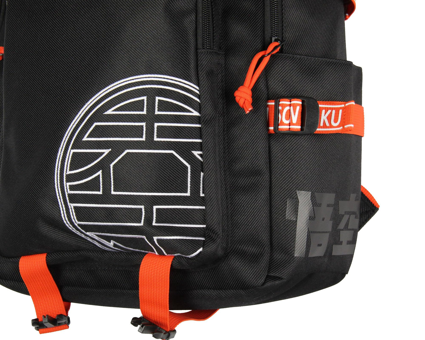 Bioworld Dragon Ball Z Anime King Kai and Hermit Turtle Kanji Travel Backpack With Padded Tech Pocket For Women For Men