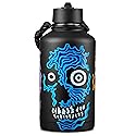 URBANCAN 64 oz Insulated Water Bottle with Straw, Chug & Cap Lids - Drink In Style with Stainless Steel Water Bottles for Sports, Gym & Travel…