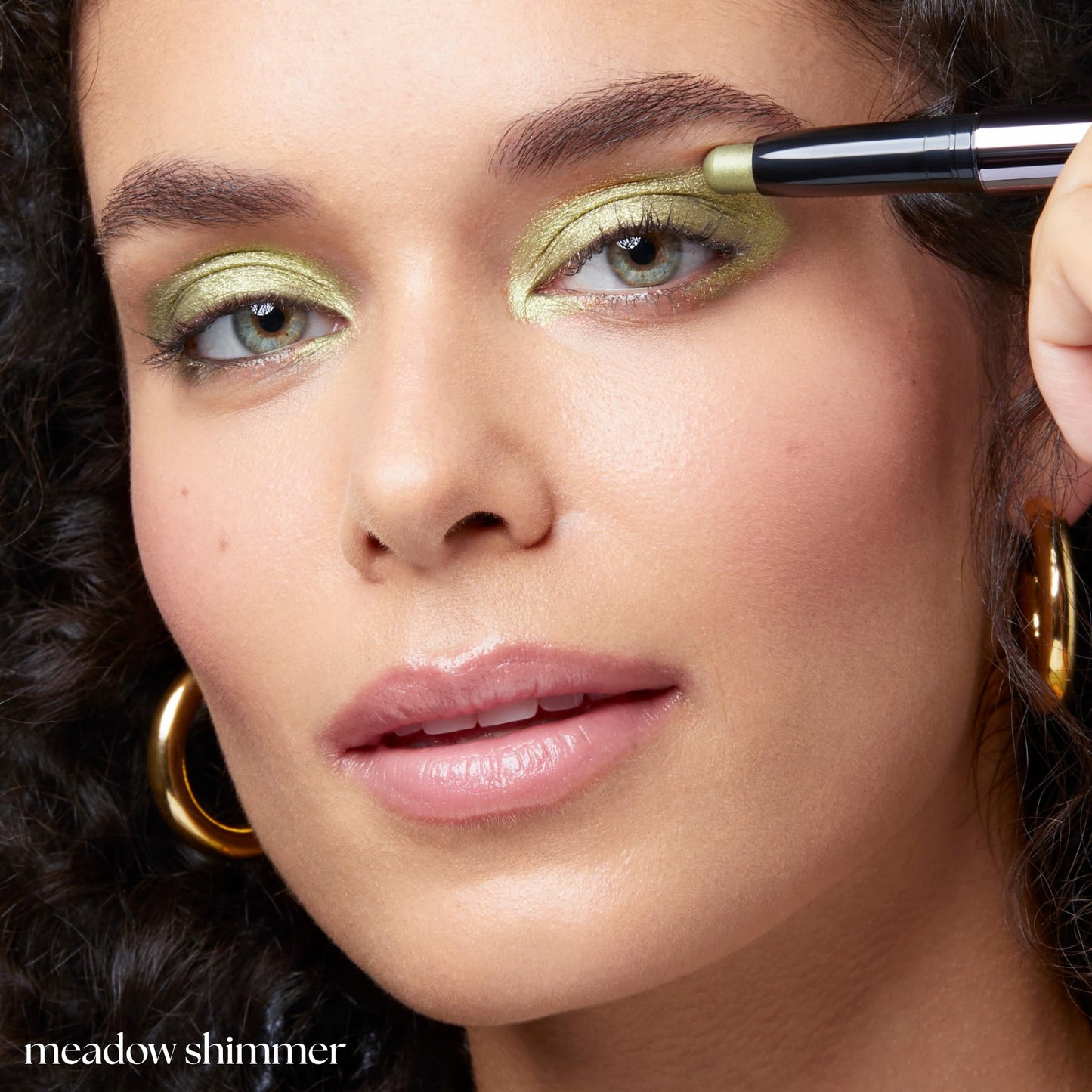 Julep Eyeshadow 101 Cream-to-Powder Waterproof Shadow Stick - Meadow Shimmer - Long-Lasting, Crease-Proof, Earthy Green Shimmer Cream Eyeshadow