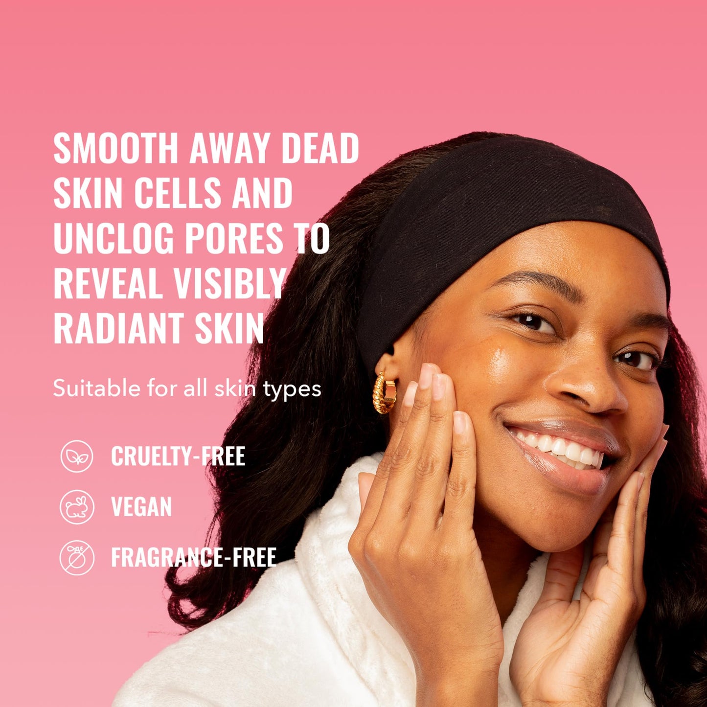 Good Molecules Overnight Exfoliating Treatment - Face Exfoliator with AHA & BHA Lightweight Formula - Pore Minimizer, Facial Skin Care with Glycolic