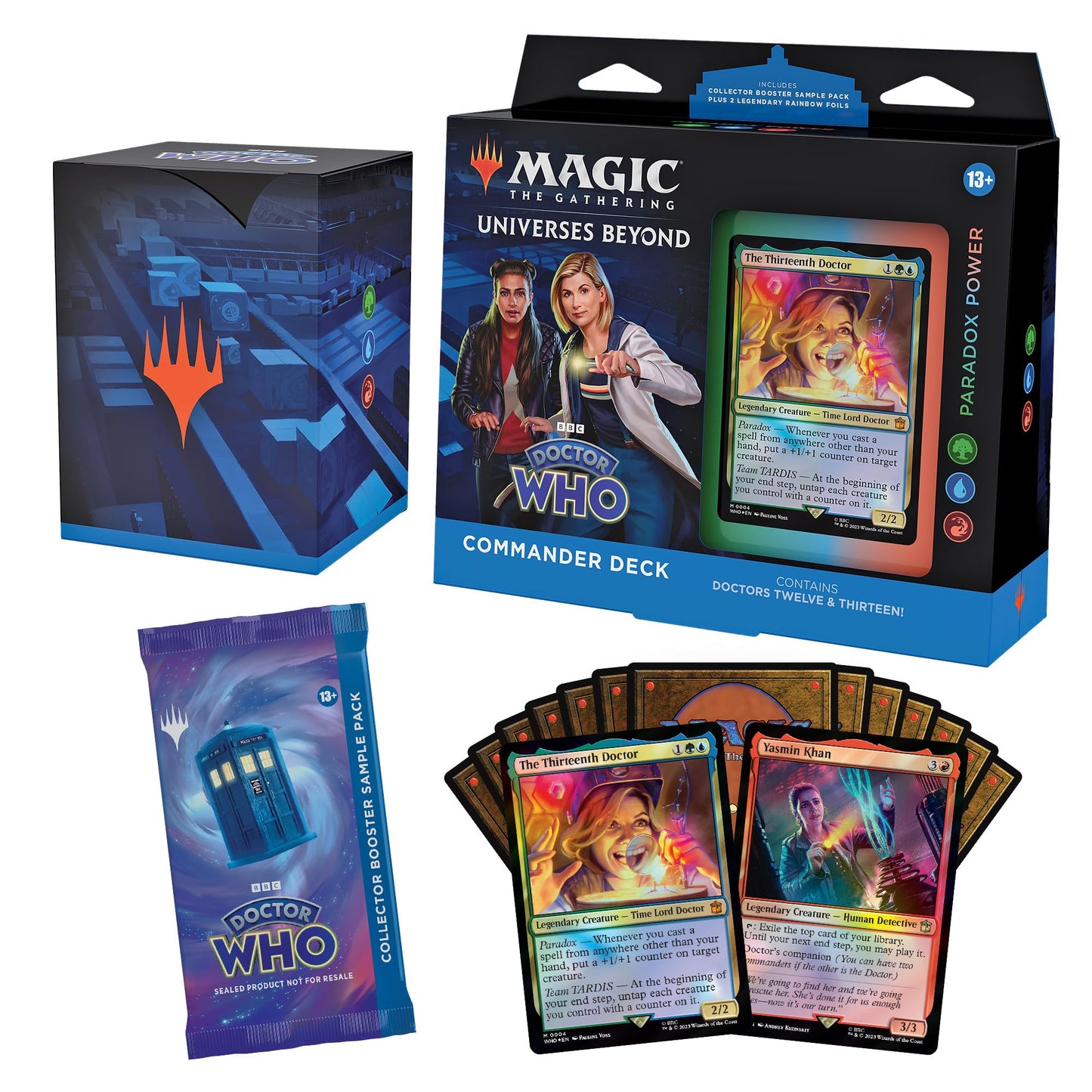 Magic The Gathering Doctor Who Commander Deck Bundle - Includes All 4 Decks (1 Masters of Evil, 1 Blast from The Past, 1 Timey-Wimey, and 1 Paradox…