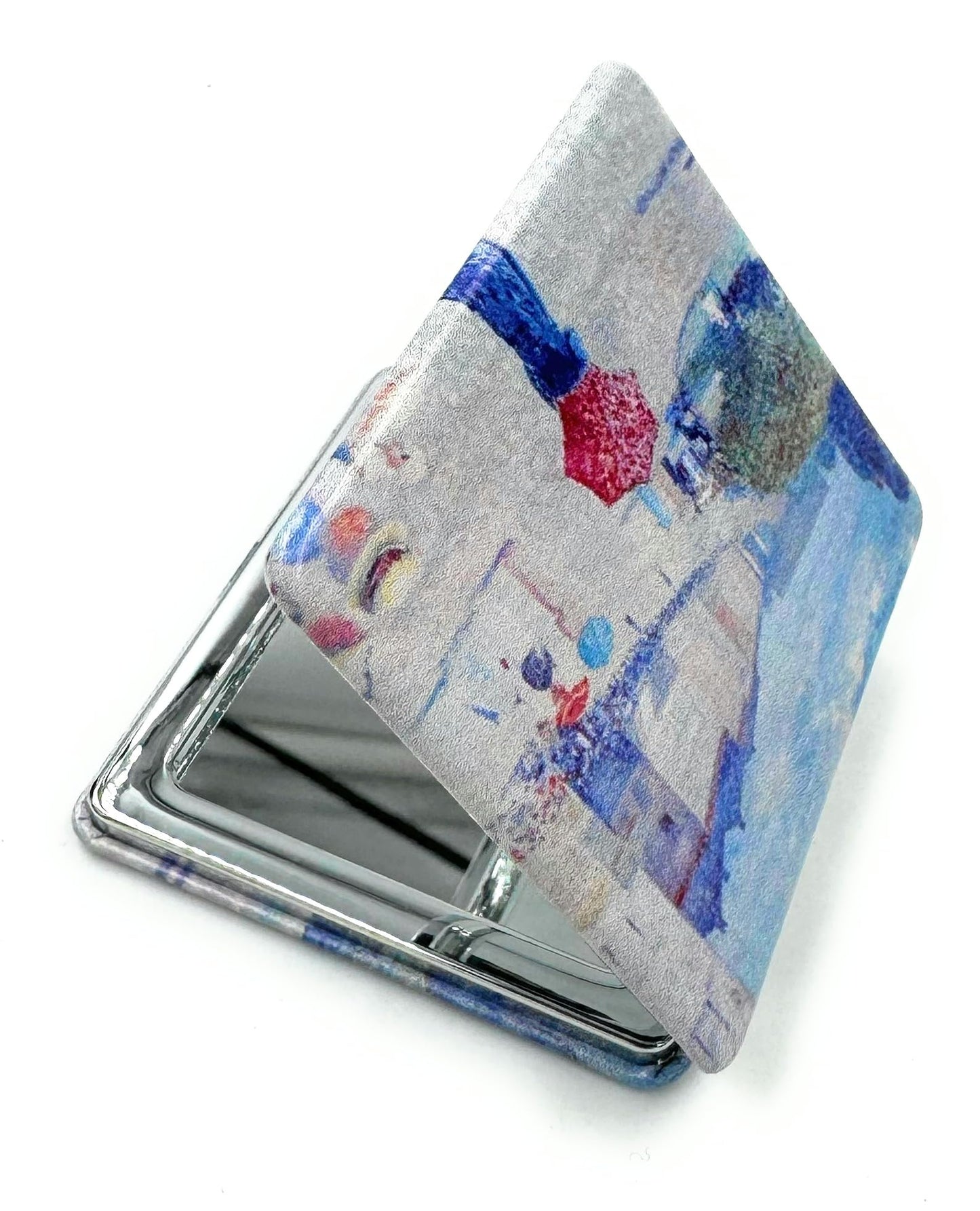 Aeisage Edward Monch Square Mirror - Art Deco Pocket Mirror for Girls, Perfect for Travel or Gifts