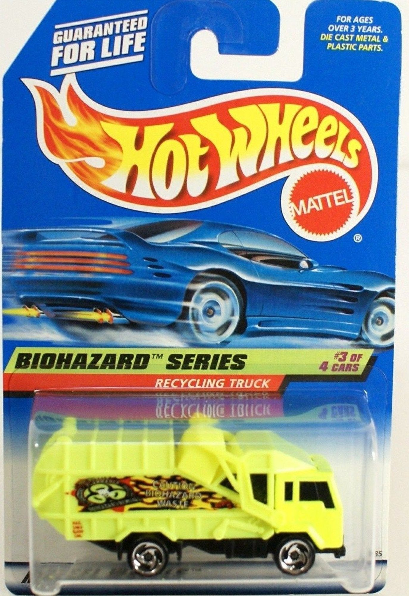 RECYCLING TRUCK Hot Wheels Biohazard Series Recycling/ Garbage Truck 1:64 Scale Collectible Die Cast Car Model #719