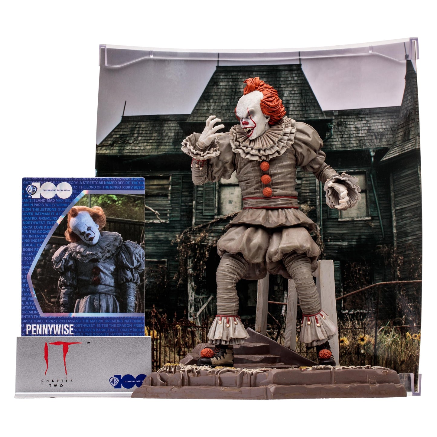 McFarlane Toys - WB 100: Pennywise (It Chapter Two) Movie Maniacs 6in Posed Figure