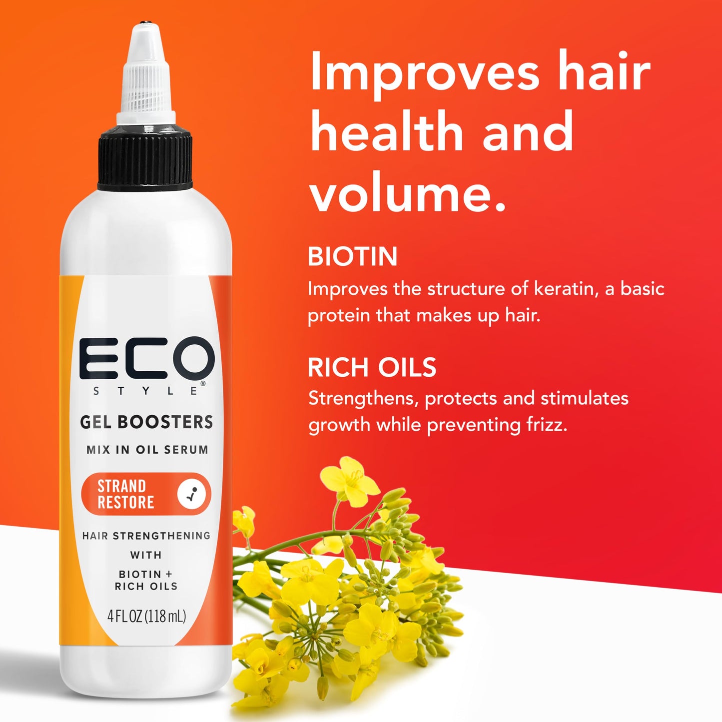 Eco Style Gel Para Cabello Gel Booster Strand Restore