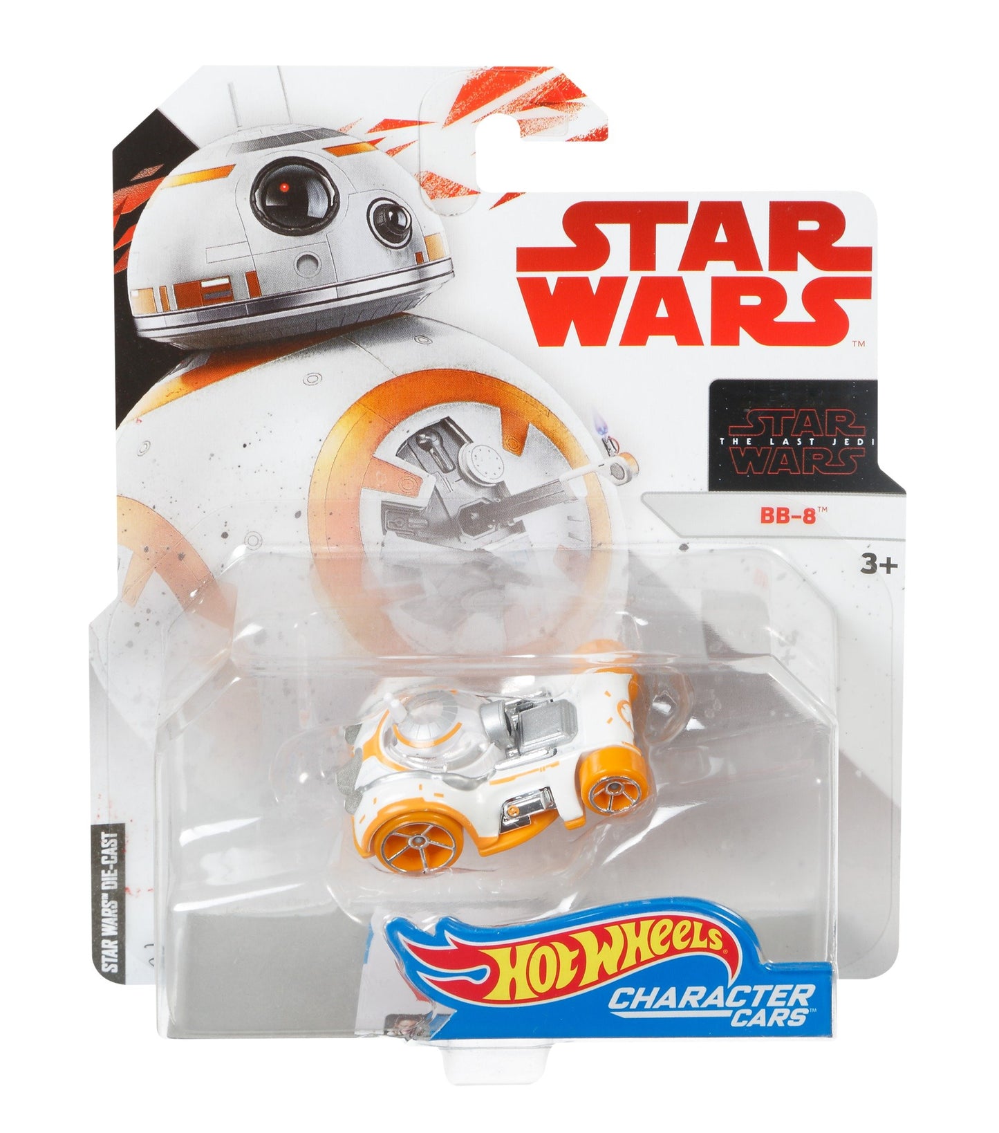 Hot Wheels Star Wars: The Last Jedi BB-8, Character Car