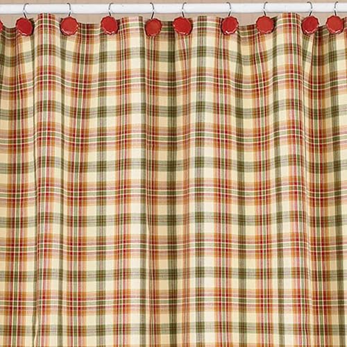 Park Designs Lemon Pepper Shower Curtain, 72 by 72"