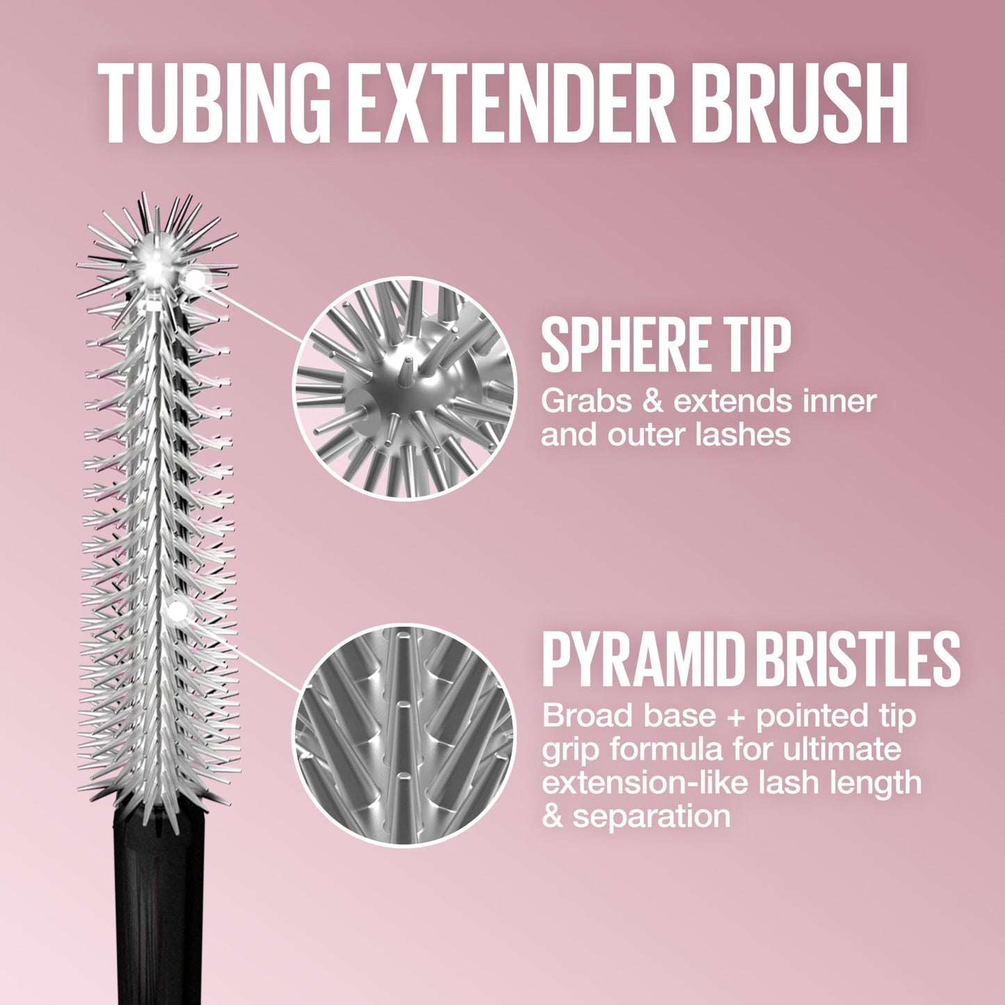 Maybelline Lash Sensational Sky Tubes Tubing Mascara, Extension-Like Lengthening Mascara, 24HR Eye Makeup with Shea Butter & Castor Oil, Very Black, 1