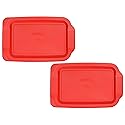 Pyrex 233-PC 3qt Red Food Storage Replacement Lid (2-Pack)