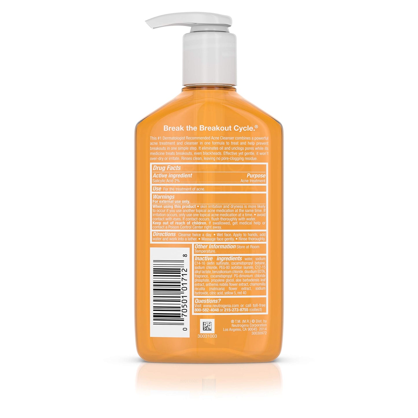 Neutrogena Acne Wash, Oil-Free, 9.1 oz