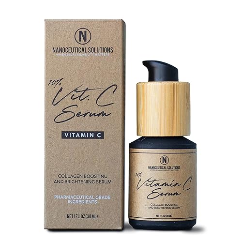 NANO VITAMIN C SERUM Instant absorption, REDUCES fine lines, wrinkles. REVITALIZES dull and damaged skin. 30ml bottle (1 fl oz).