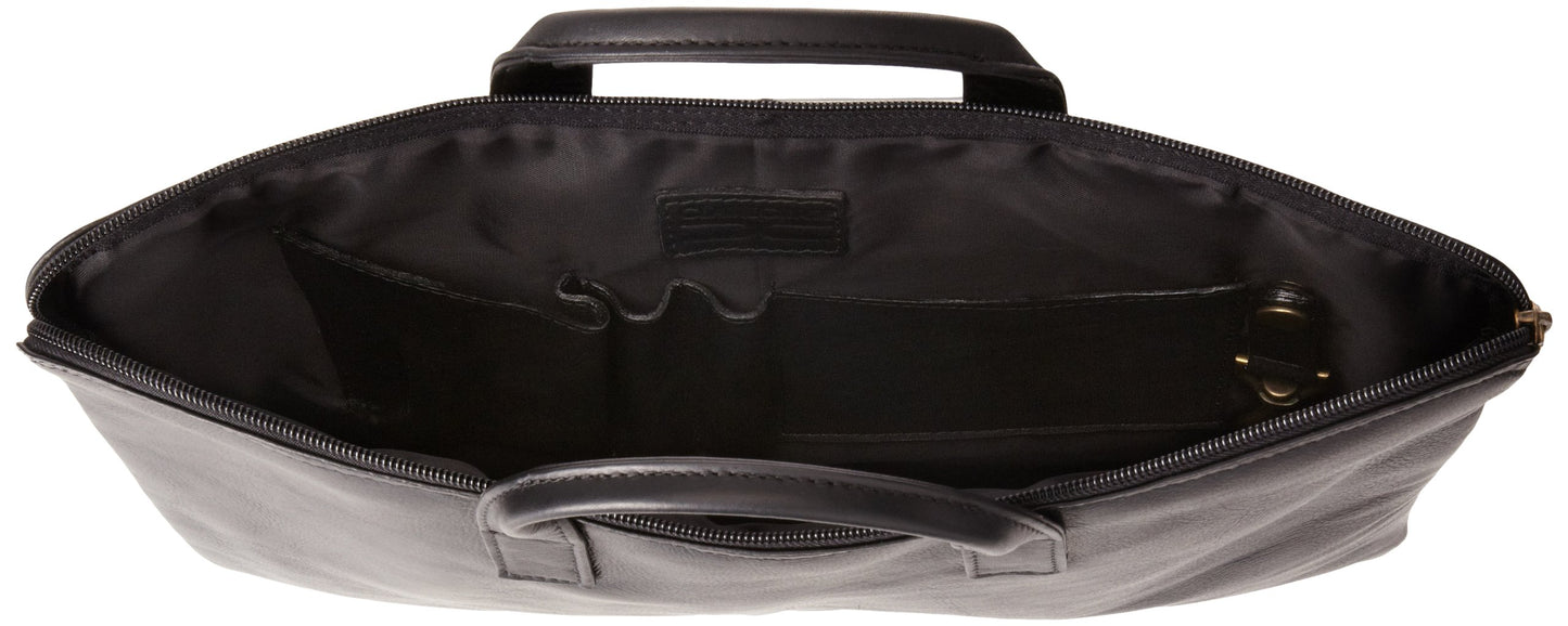 Claire Chase Folio with Handle, Black, One Size