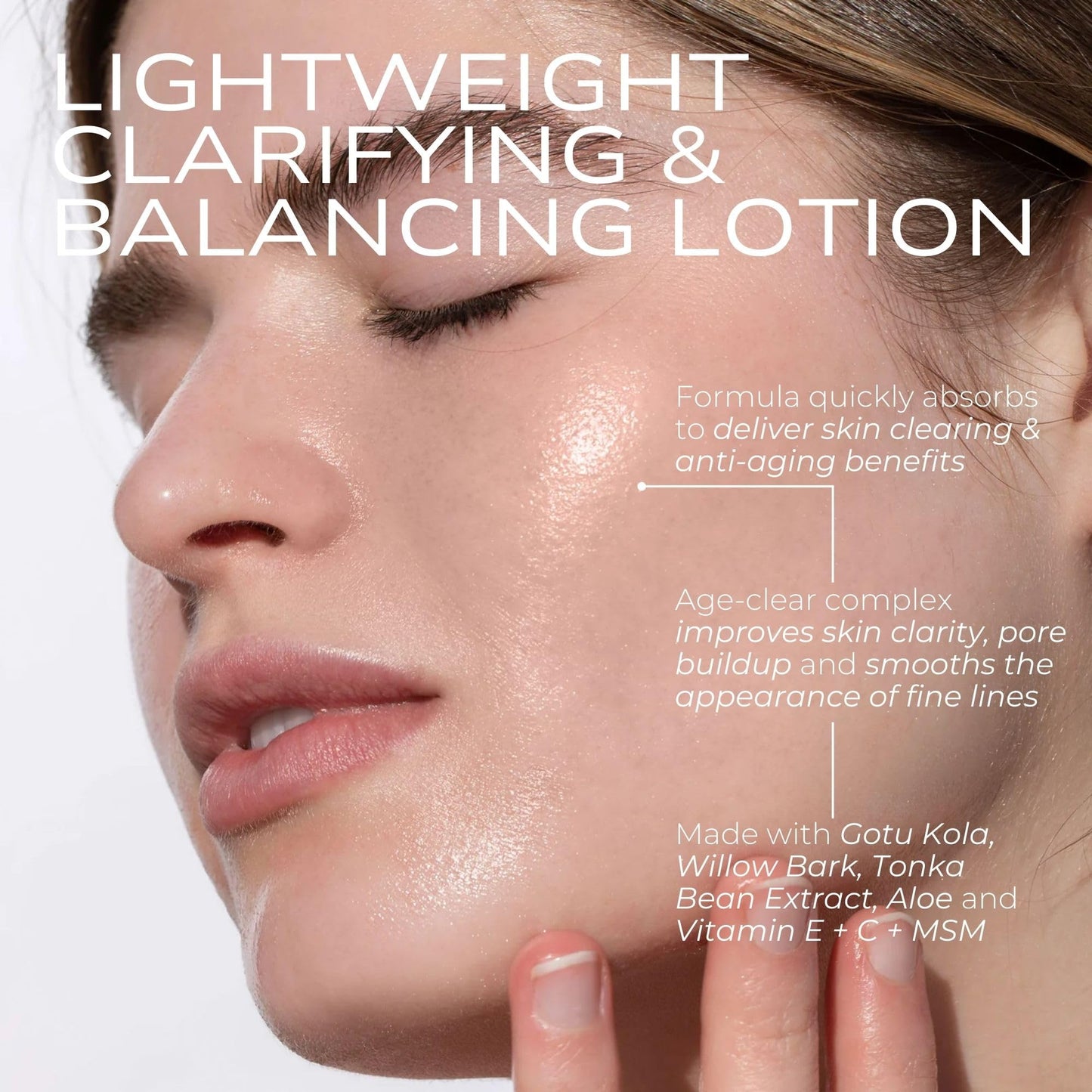 FITGLOW Beauty Age Clear Lotion | Plant-Powered Vitamin C & Dragon Fruit Moisturizer | Anti-Aging for Clear Skin, Blemish Defense & Pore Refining |