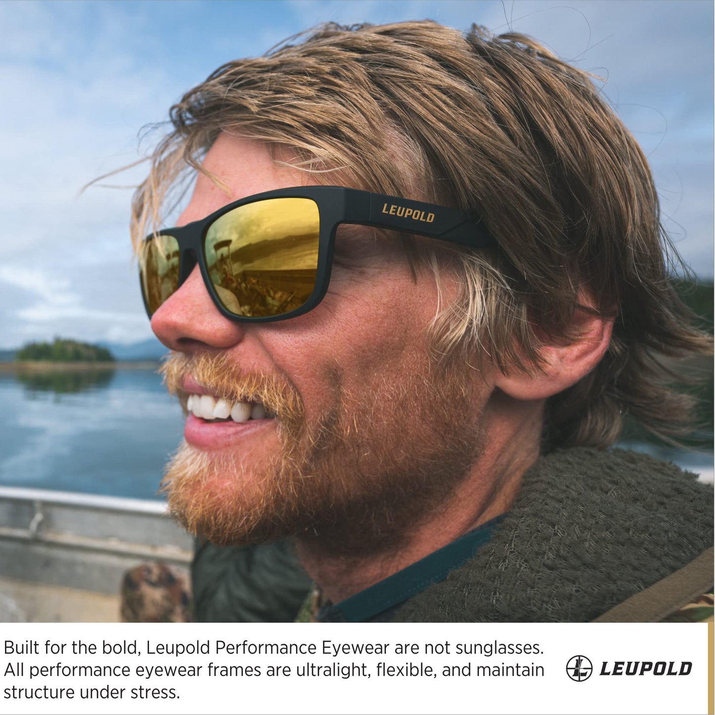Leupold Katmai Performance Eyewear with Matte Tortoise Frames and Bronze Mirror Polarized Lenses