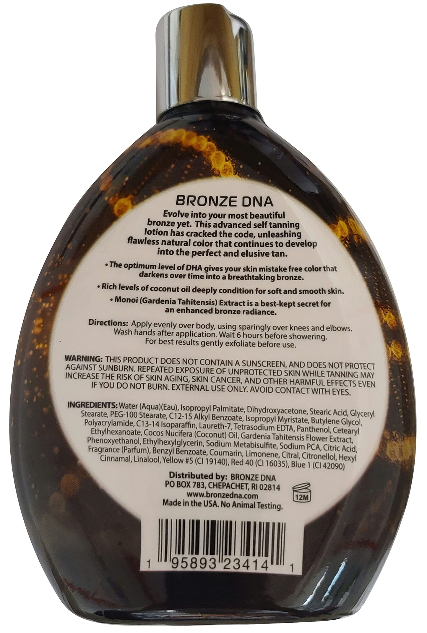 Bronze DNA Natural Sunless Self Tanning Lotion - Sunless Tanner for Women and Men - The Gradual Self Tan for Light, Medium & Dark Tans - Physics Color