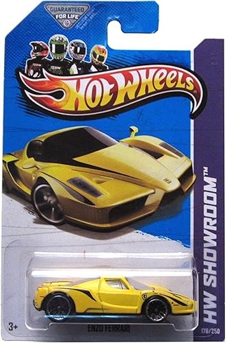 HOT WHEELS 2011 NIGHTBURNERZ 6/10 YELLOW ENZO FERRARI