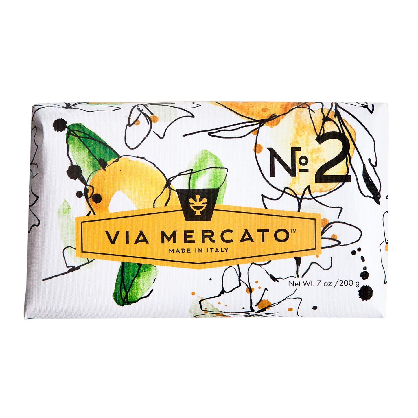Via Mercato Italian Soap Bar (200 g), No. 2 - Green Tea & White Musk Beauty & Personal Care Via Mercato
