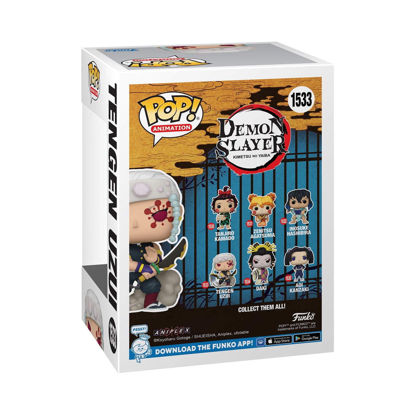 Funko POP! Animation: Demon Slayer - Tengen Uzui - 1/6 Odds for Rare Chase Variant - Metallic - Collectable Vinyl Figure - Gift Idea - Official…