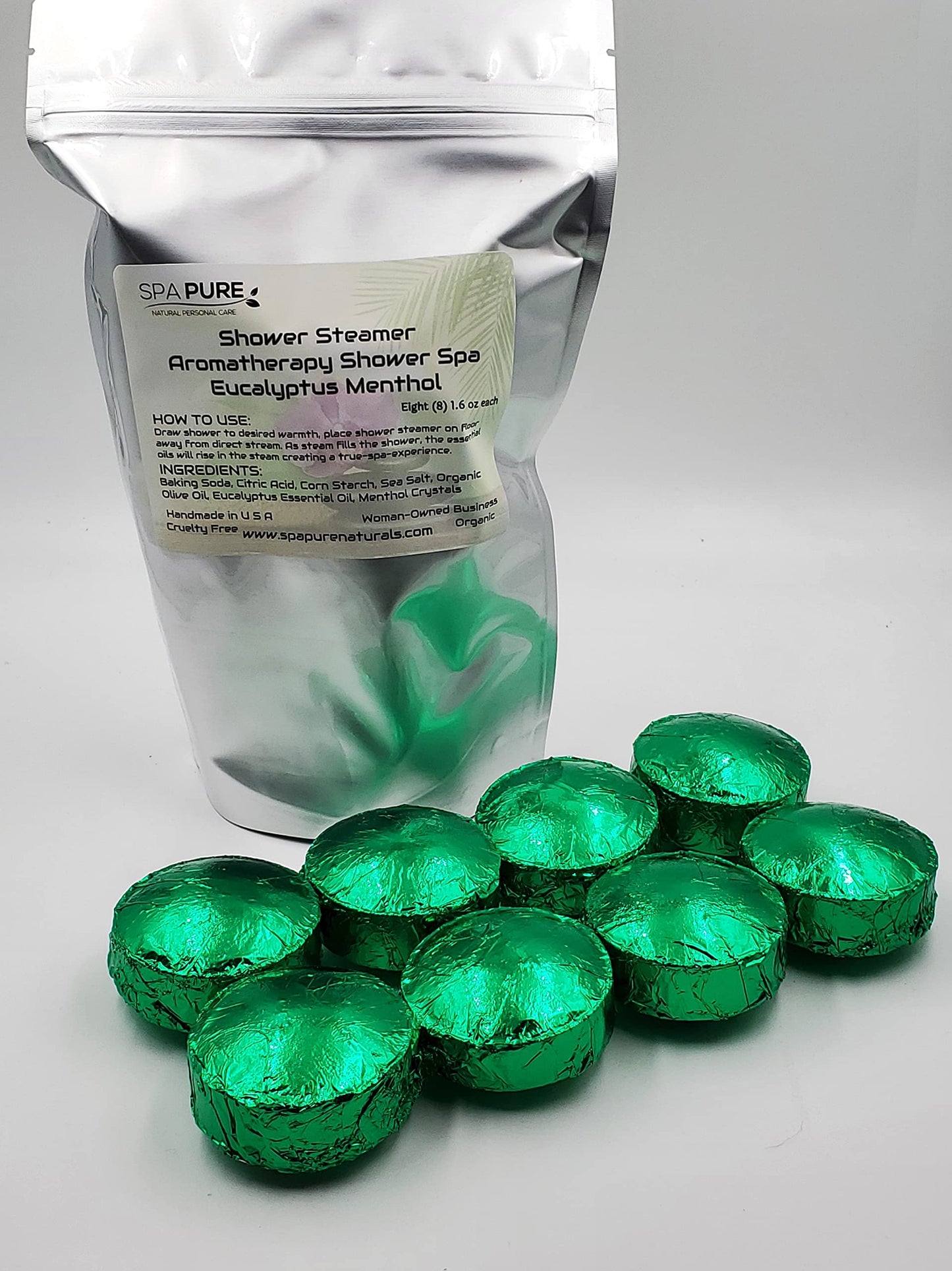 Spa Pure Menthol Aromatherapy Shower: Steamers Tablets Bombs With 100% Natural/Organic Essential Oils - Transform Your Shower - Transform Your Mood…