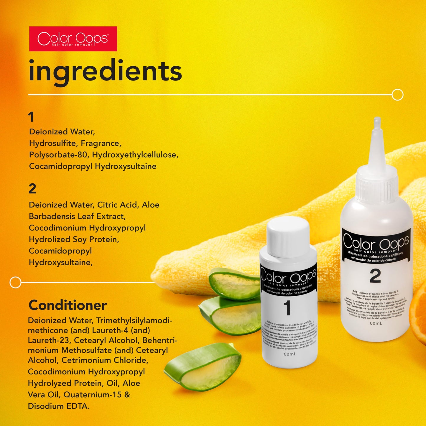 Color Oops Extra Conditioning Hair Color Remover and Reconstructor Conditioner Bundle, 2 Pack, Hair Dye Remover Processes in 20 Minutes, Safely