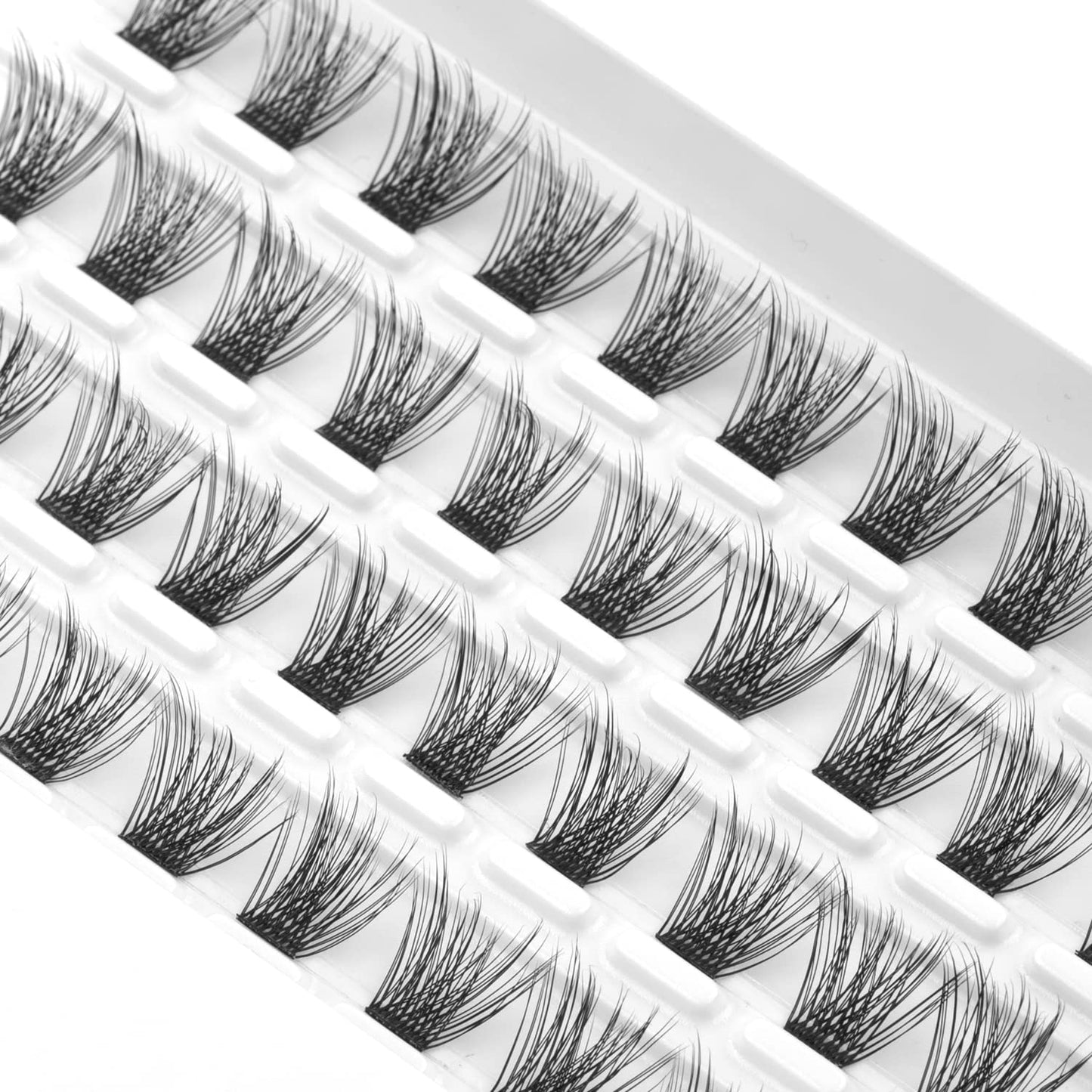 DIY Eyelash Extension, Individual Lashes, 3D Effect Reusable 40 Cluster Lashes, C Curl Fluffy Wispy Individual Eyelash Clusters for Home Eyelash