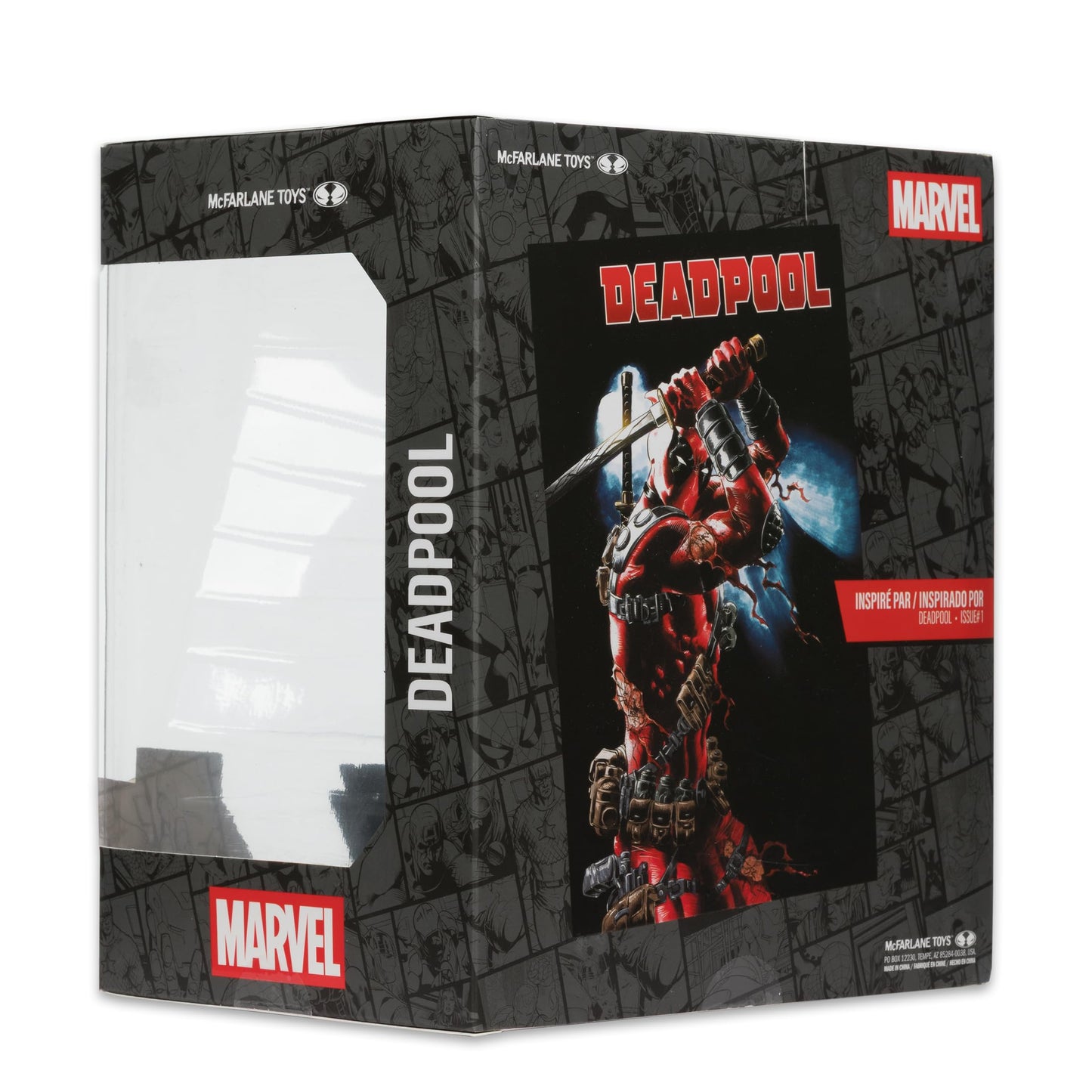 McFarlane Toys - Marvel Deadpool 1:10th Scale Collectible with Scene (Deadpool #1)