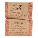 Greenwich Bay Trading Co., Orange and Clove Essential Oil Exfoliating Bath Bar Soap, Set of 2, 8.6 Ounces Each