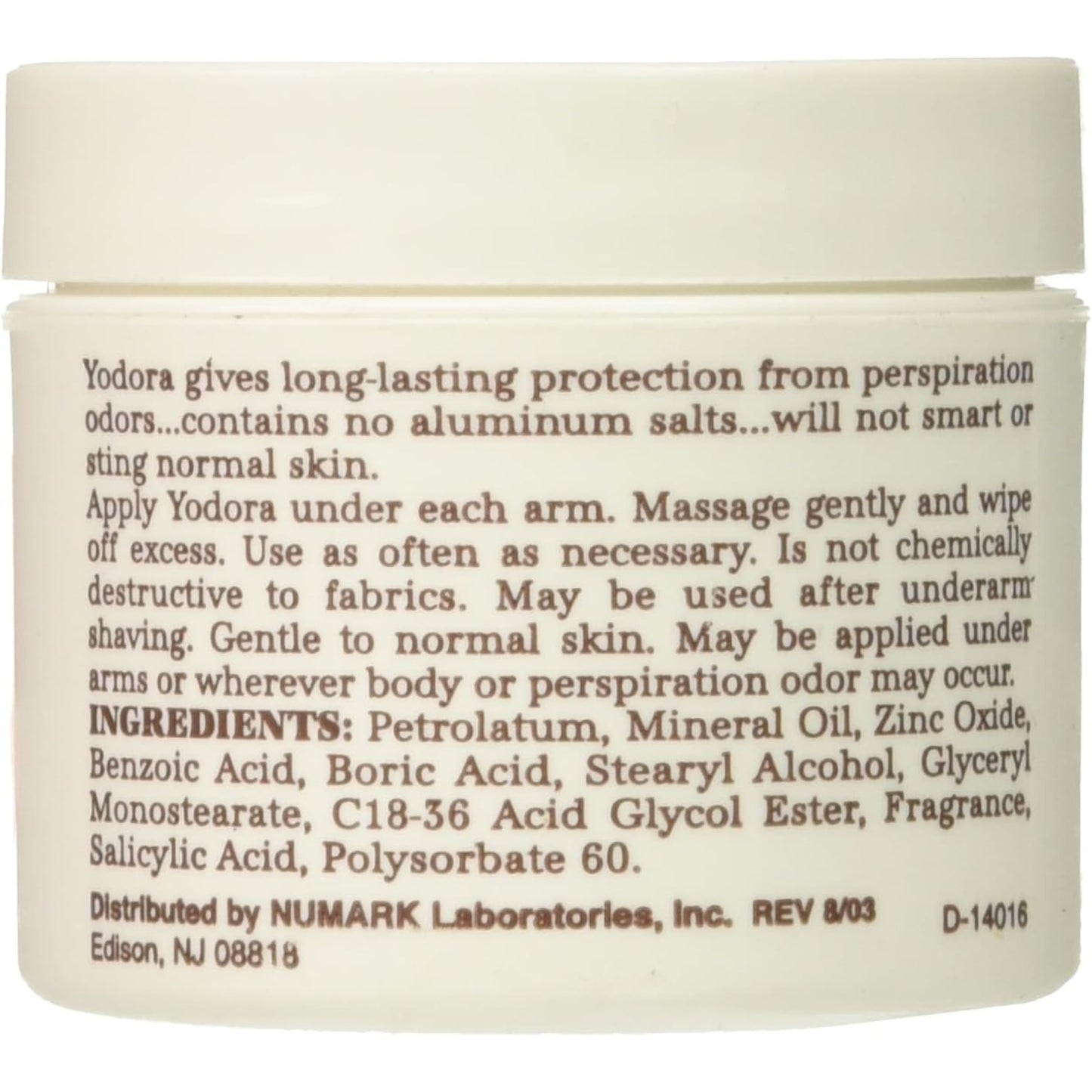 Yodora Deodorant Cream 2 oz (Pack of 6) Beauty and Personal Care Yodora