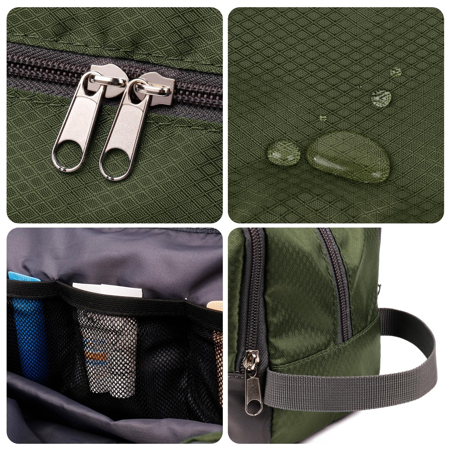 WANDF Travel Toiletry Bag for Men, Small Dopp Kit for Toiletries Beauty and Personal Care WANDF