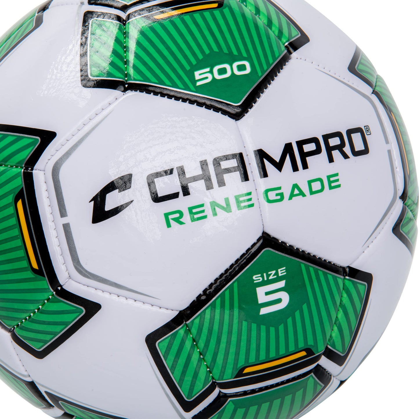 Champro Renegade Soccer Ball, Size 5, Optic Green