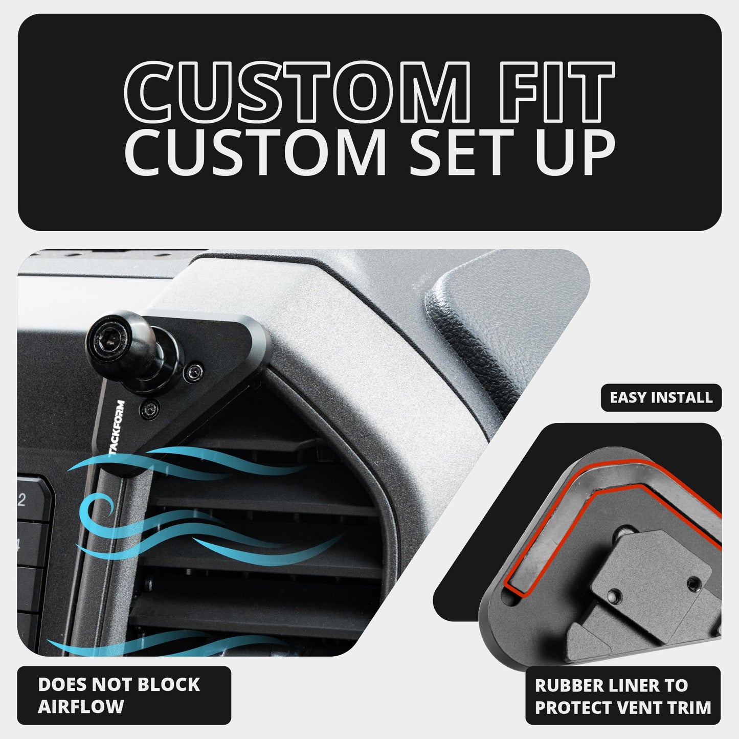 Tackform Link Vent Mount Universal Magnetic Phone Holder Compatible with 2015-2020 Ford F-150, 2017-2021 Super Duty, and 2018-2021 Expedition…