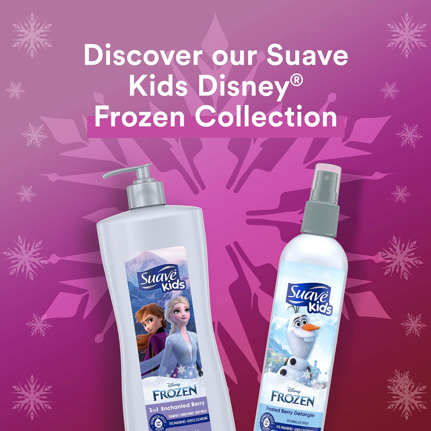 Suave Kids Disney FrozenDetangler Spray Anna Sparkle Berry 10 oz