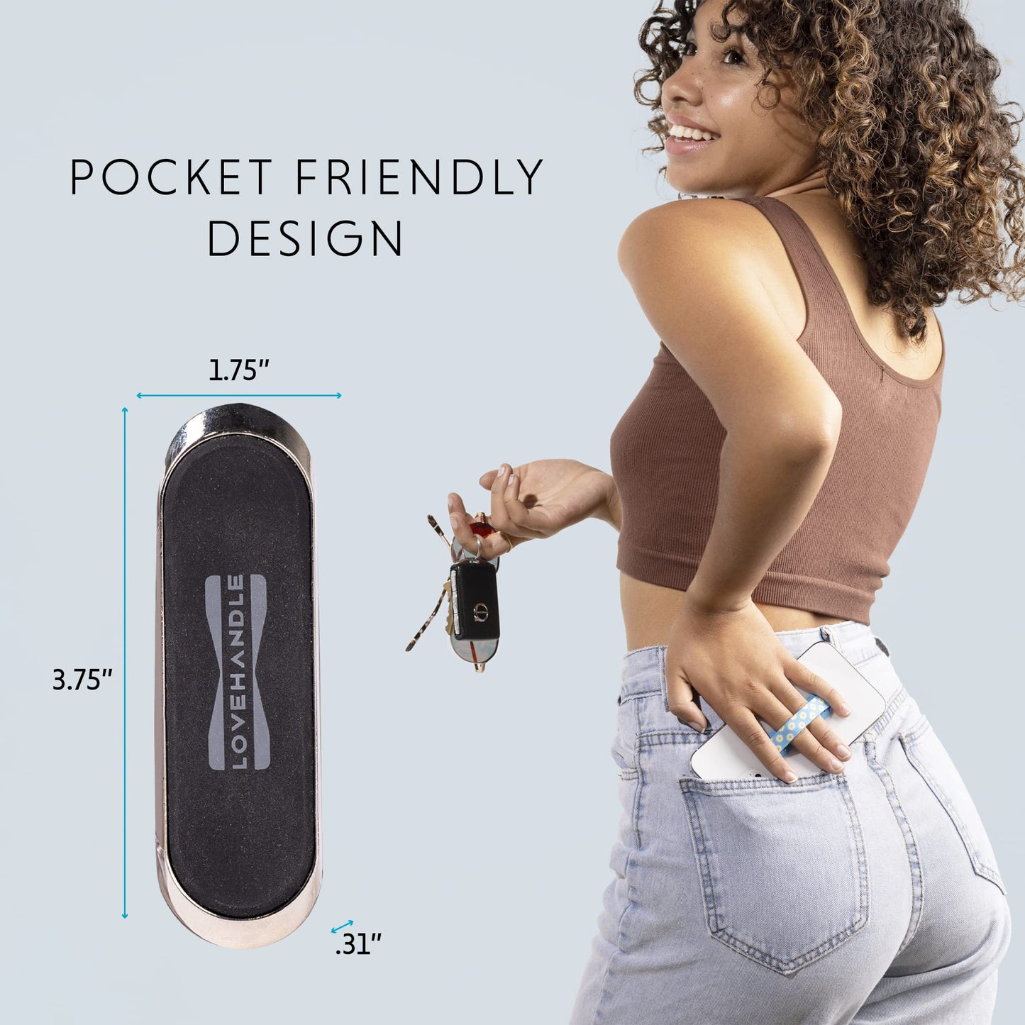 LOVEHANDLE PRO Mount - Magnetic Phone Holder for Car - Portable Electronic Device Mount