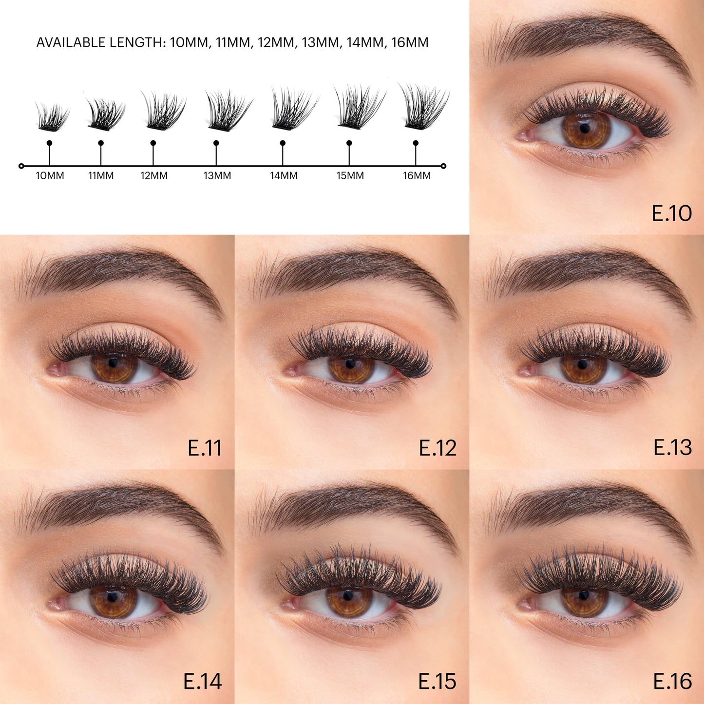 Lashify Extreme 15mm Gossamer DIY Eyelash Extensions Refill, Black, Easy False Lashes To Add Tremendous Volume