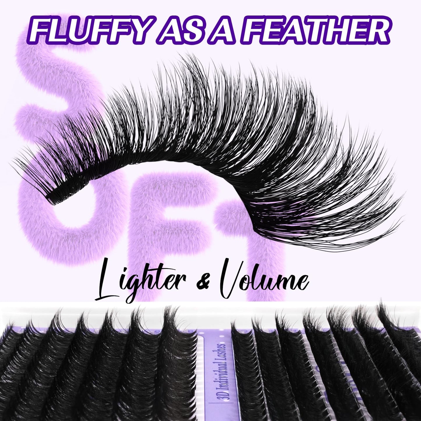 B&Qaugen Lash Clusters Natural Cluster Eyelash Extensions 144 PCS Eyelash Clusters D Curl Z01 Superfine Band Individual Lashes for Beginners Beauty and Personal Care B&Qaugen