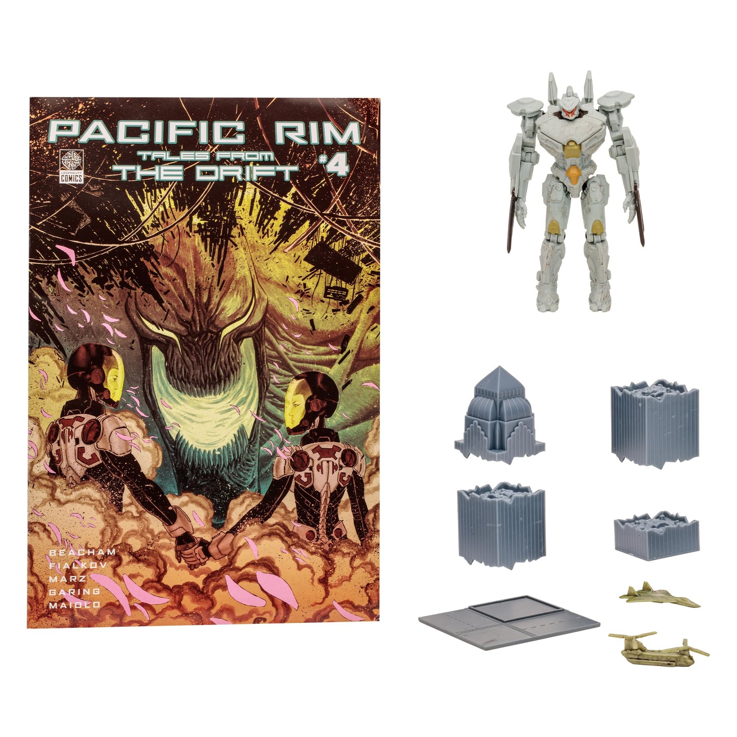 Pacific Rim McFarlane Toys Striker Eureka (Jaeger) 4" Scale Figure Playset with Comic