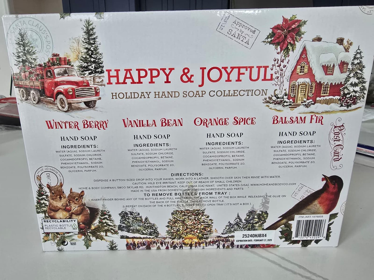 Happy and Joyful Handsoap Christmas Collection