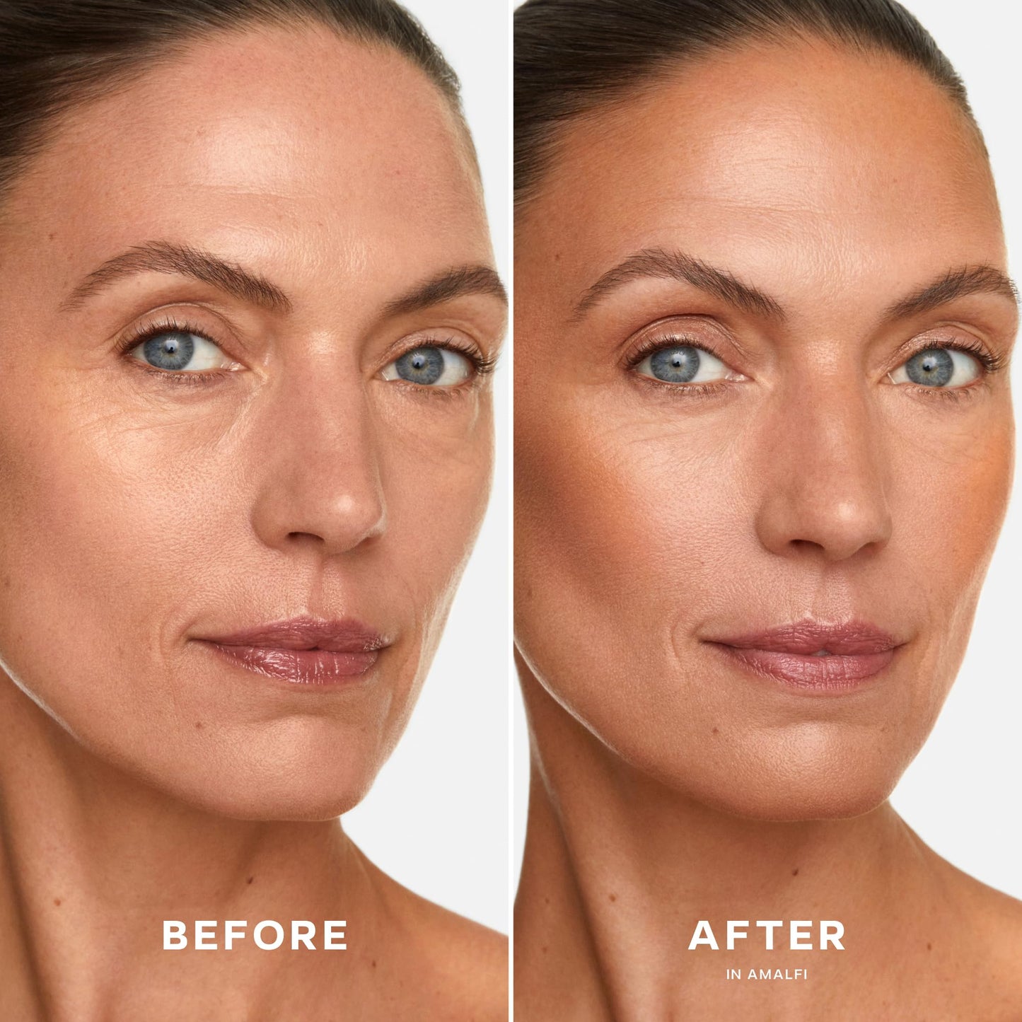 Saie SuperSuede Radiant Baked Bronzer Powder - Hydrating, Long-Lasting + Blurring Powder Bronzer for a Warm, Natural Glow - With Squalane + Jojoba
