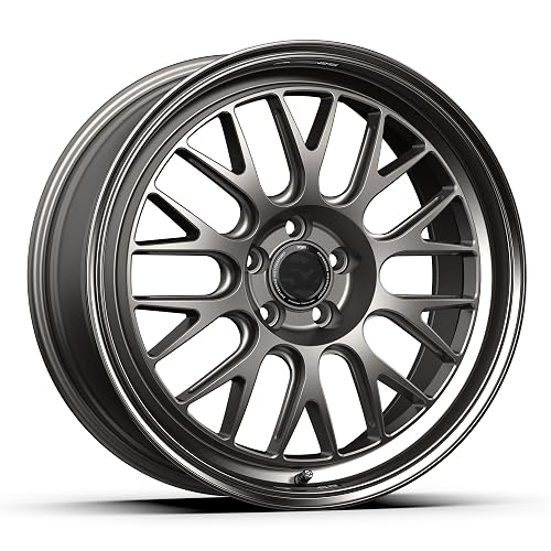 19x8.5 5x108 42mm ET 63.4mm Center Bore Magnesium Grey w/ Gloss Lip by fifteen52
