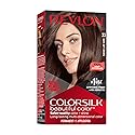 Revlon Colorsilk Beautiful Color Permanent Hair Color, Long-Lasting High-Definition Color, Shine & Silky Softness with 100% Gray Coverage, Ammonia