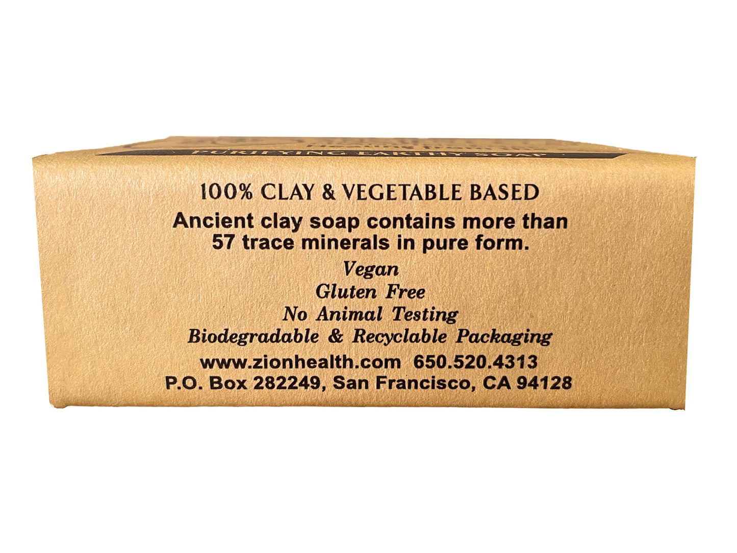 Zion Health Clay Soap Frankincense 6 oz Bar Soap