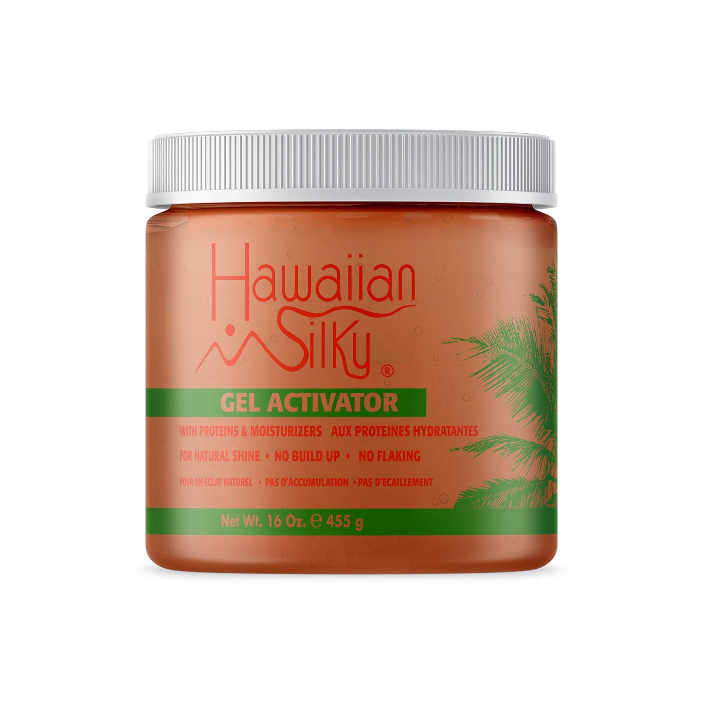 Hawaiian Silky Texturizing Gel Activator, 16 fl oz - Natural Protein Extracts to Style & Moisturize Dry and Damaged Hair - for Color Treated Hair