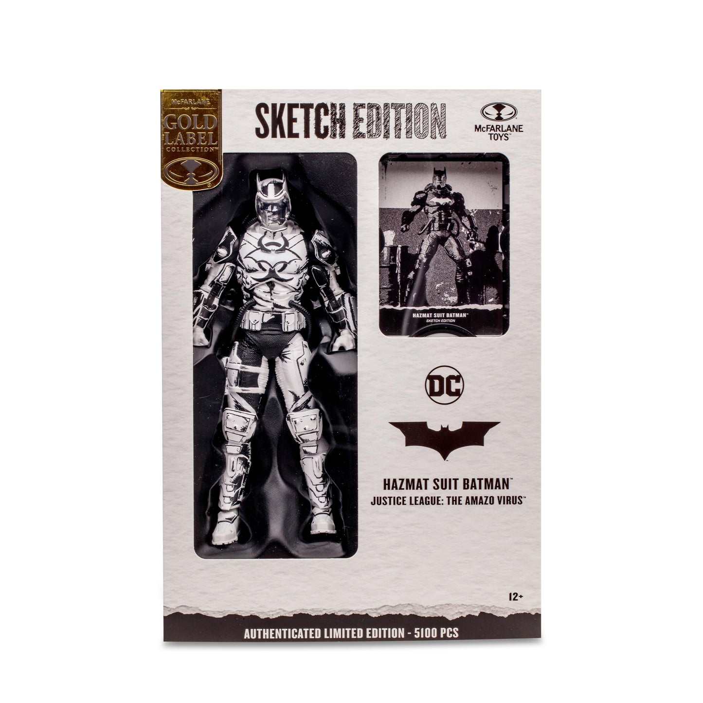 Hazmat Suit Batman (DC Multiverse) Sketch Edition Gold Label 7"" Figure MTS Exclusive, 17047
