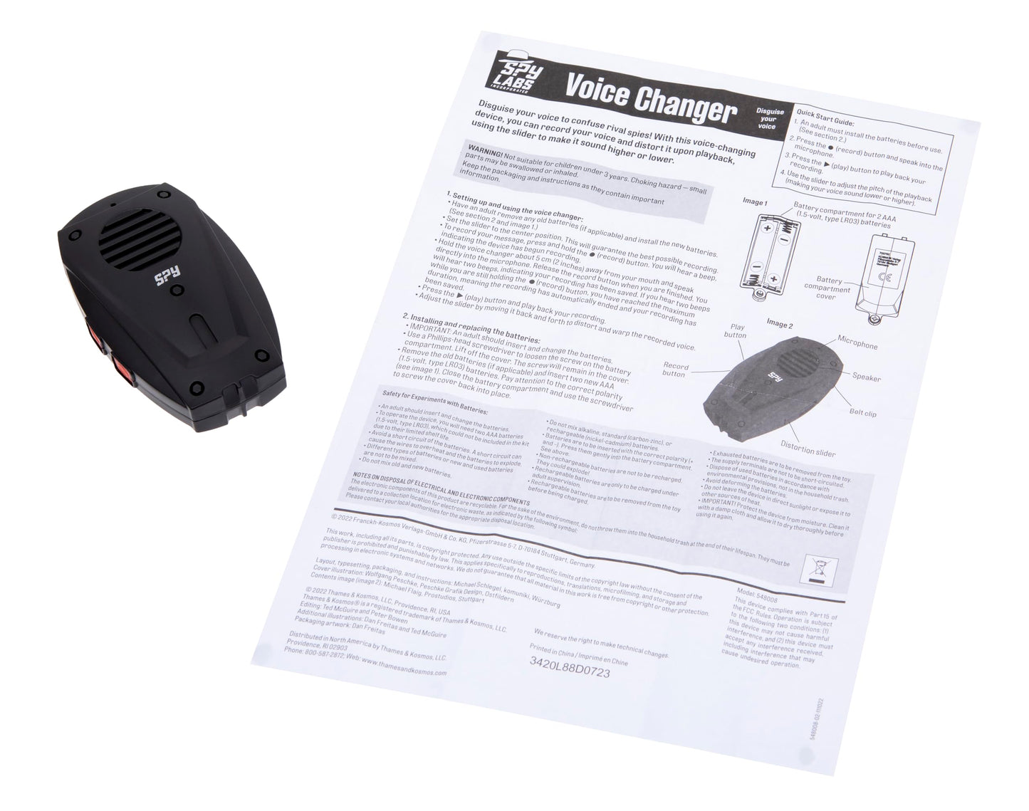 Thames & Kosmos Spy Labs Voice Changer – Voice Distorting Device with Multiple Ranges, Fun Detective Gadget for Young Investigators