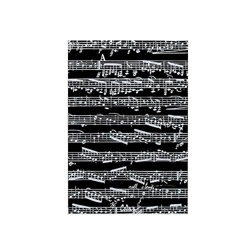 3D Rose TWL_112826_1 Black & White Musical Notes - Stylish Sheet Music - Piano Notation - Contemporary Musician Gifts Towel, 15 x 22